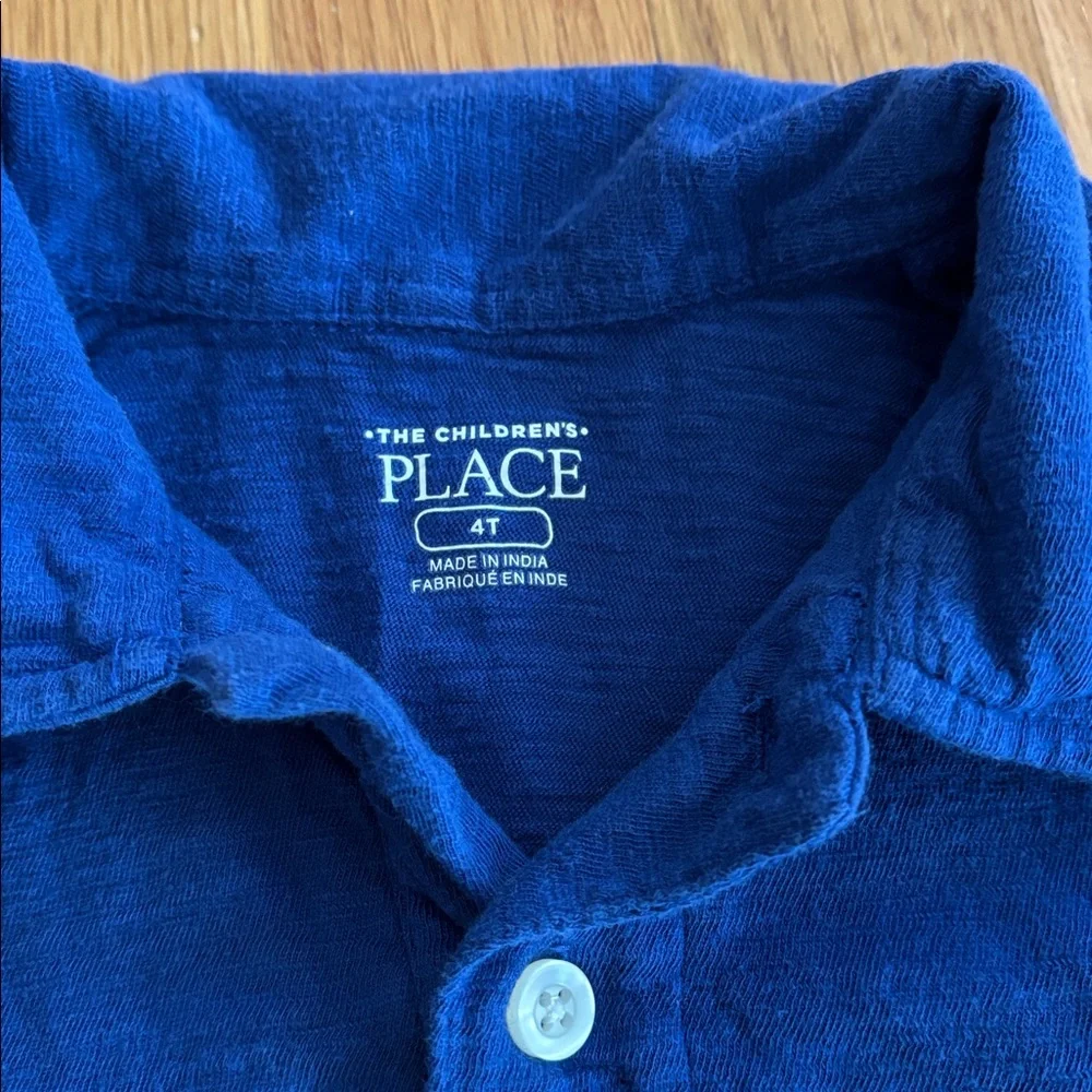 4T The Children’s Place Blue Striped Polo